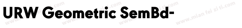 URW Geometric SemBd字体转换